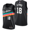 San Antonio Spurs Men's Nike 2025-2026 City Edition #18 Bismack Biyombo Swingman Jersey - Black