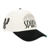San Antonio Spurs Men's Pro Standard Original Pinch Strap Cap - White and Black