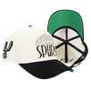 San Antonio Spurs Men's Pro Standard Original Pinch Strap Cap - White and Black