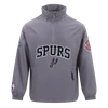 San Antonio Spurs Men's Pro Standard Pregame Spurs 1/4 Zip - Gray