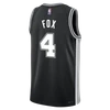 San Antonio Spurs Youth Nike De'Aaron Fox Icon Edition Swingman Jersey