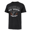 San Antonio Spurs Men's '47 Brand Evergreen Arena Fade Franklin T-Shirt - Black