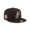 San Antonio Spurs Men's New Era 2026 NBA Finals Side Patch 9FIFTY Snapback Hat - Black