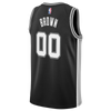 San Antonio Spurs Men's Nike Maliq Brown Icon Edition Swingman Jersey