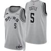 San Antonio Spurs Men's Nike 2026/2027 Classic Edition Stephon Castle Swingman Jersey - Gray