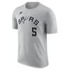 San Antonio Spurs Men's Nike 2026/2027 Classic Edition Stephon Castle Name and Number T-Shirt - Gray