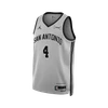 San Antonio Spurs Youth Nike 2025-2026 Statement Edition De'Aaron Fox Swingman Jersey - Silver