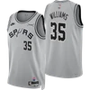 San Antonio Spurs Men's Nike 2026/2027 Classic Edition Malik Williams Swingman Jersey - Gray