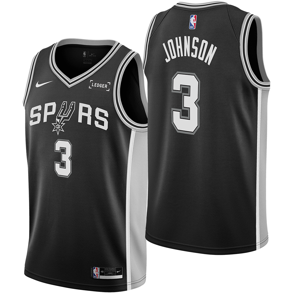 San Antonio Spurs Men's Nike Keldon Johnson Icon Edition Swingman
