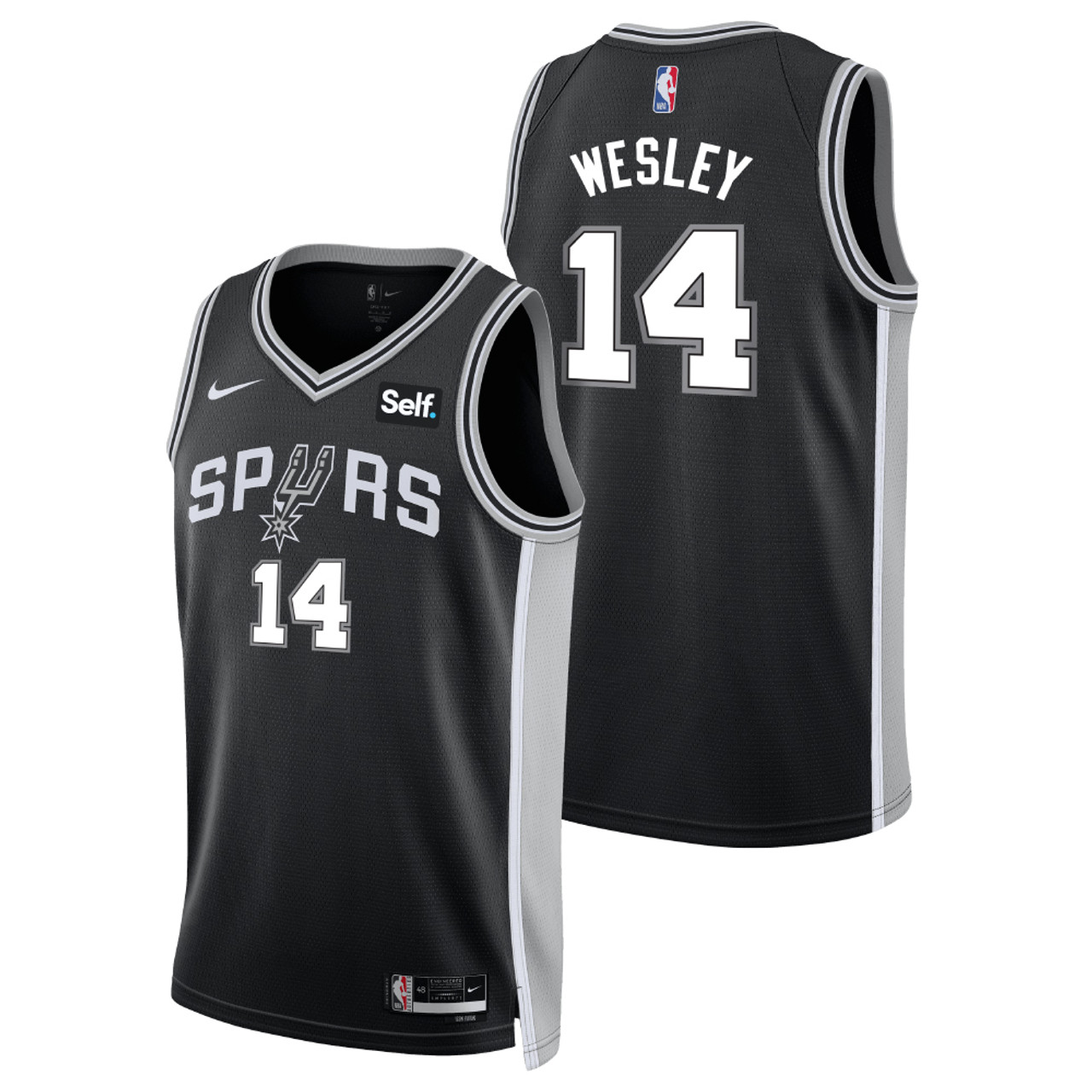 San Antonio Spurs Men's Nike Blake Wesley Icon Swingman Jersey - The ...