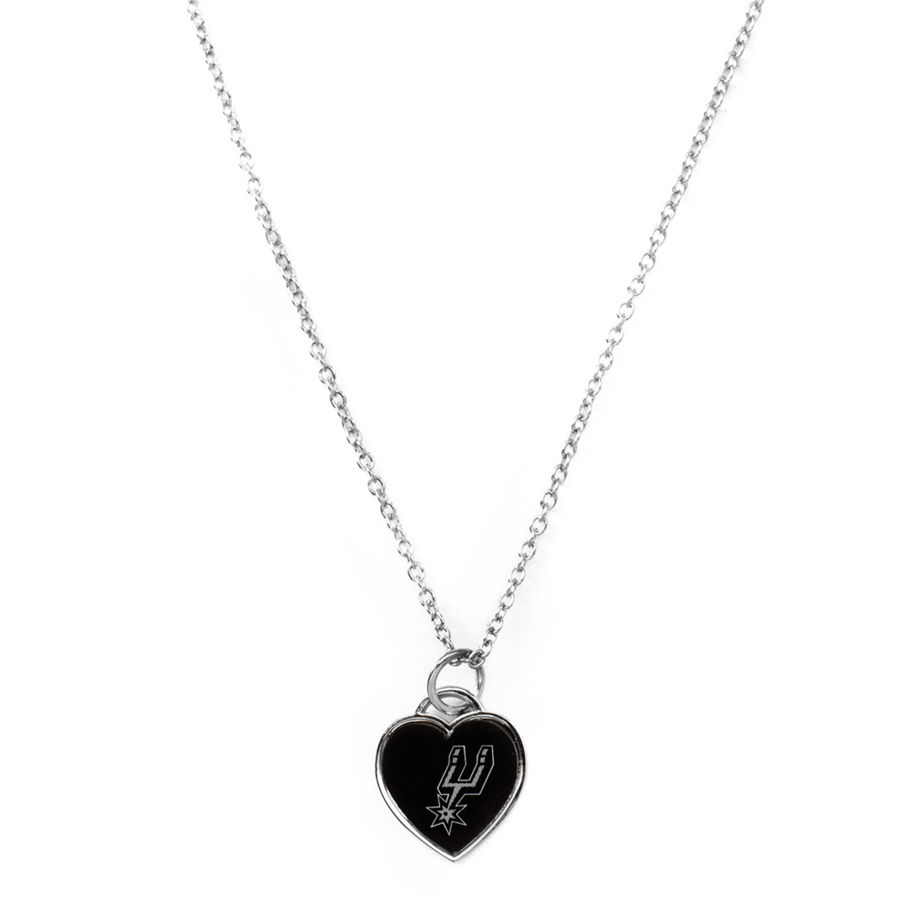 Elsa Peretti® Open Heart pendant in sterling silver and black jade. |  Tiffany & Co.
