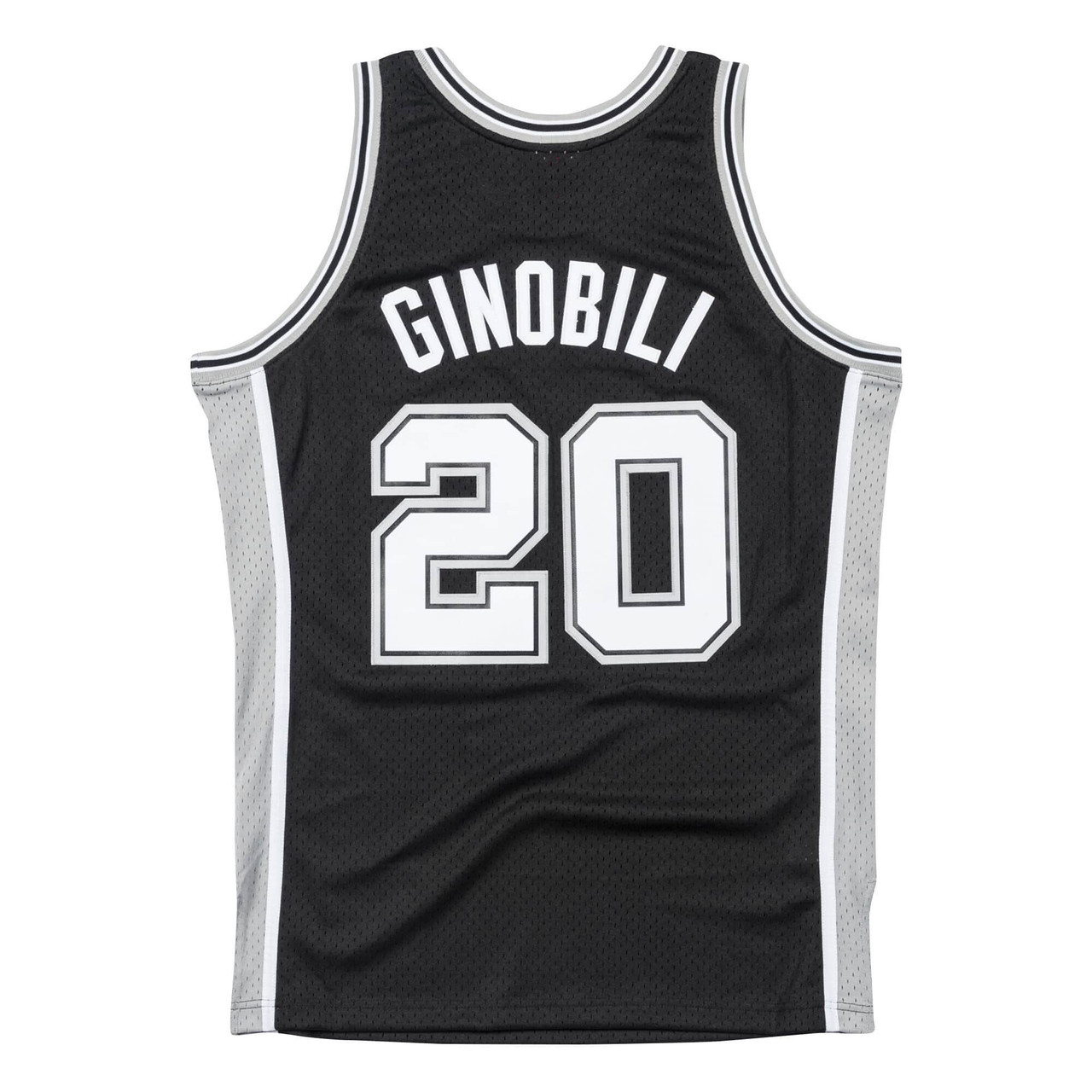 San Antonio Spurs Men's Mitchell and Ness #20 Manu Ginobili Road
