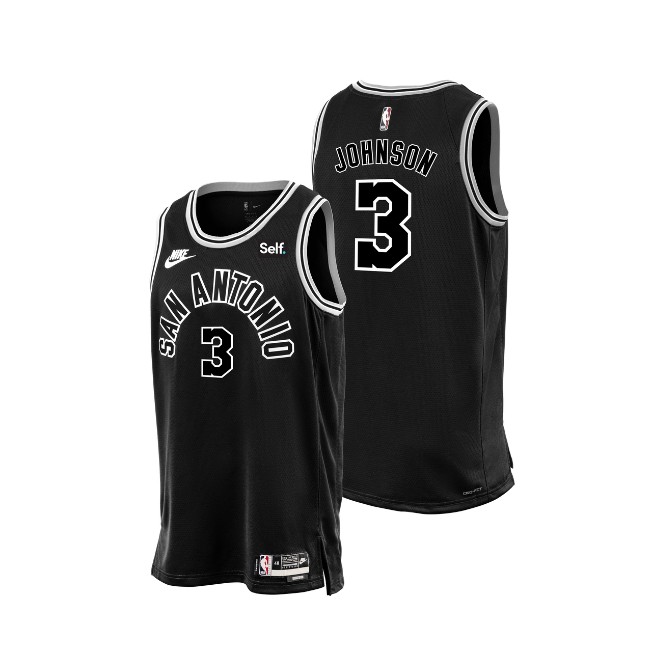 San Antonio Spurs Men's Nike 2022-2023 Classic Edition Keldon Johnson Swingman Jersey