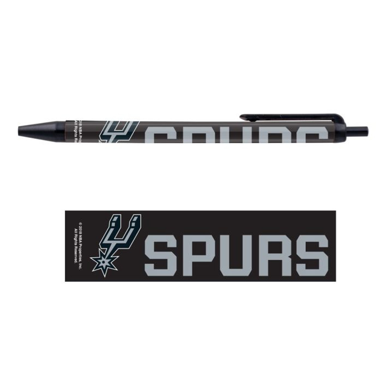 San Antonio Spurs WinCraft 5 Pack Pen Set - The Official Spurs Fan Shop