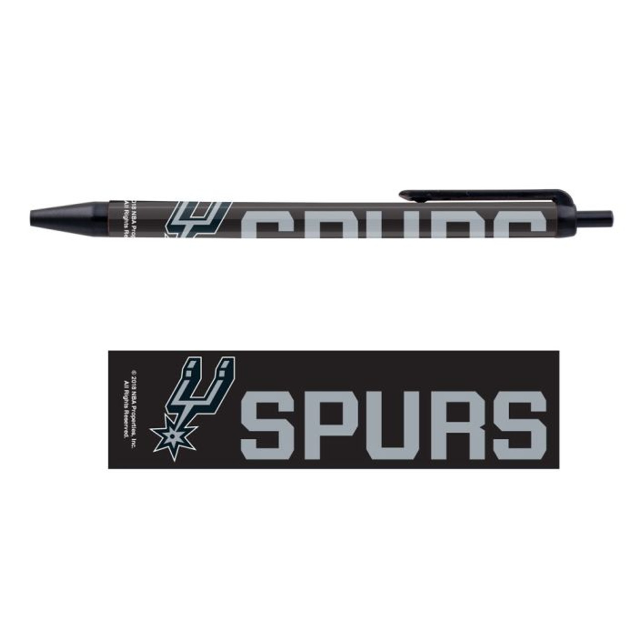 San Antonio Spurs WinCraft 5 Pack Pen Set - The Official Spurs Fan