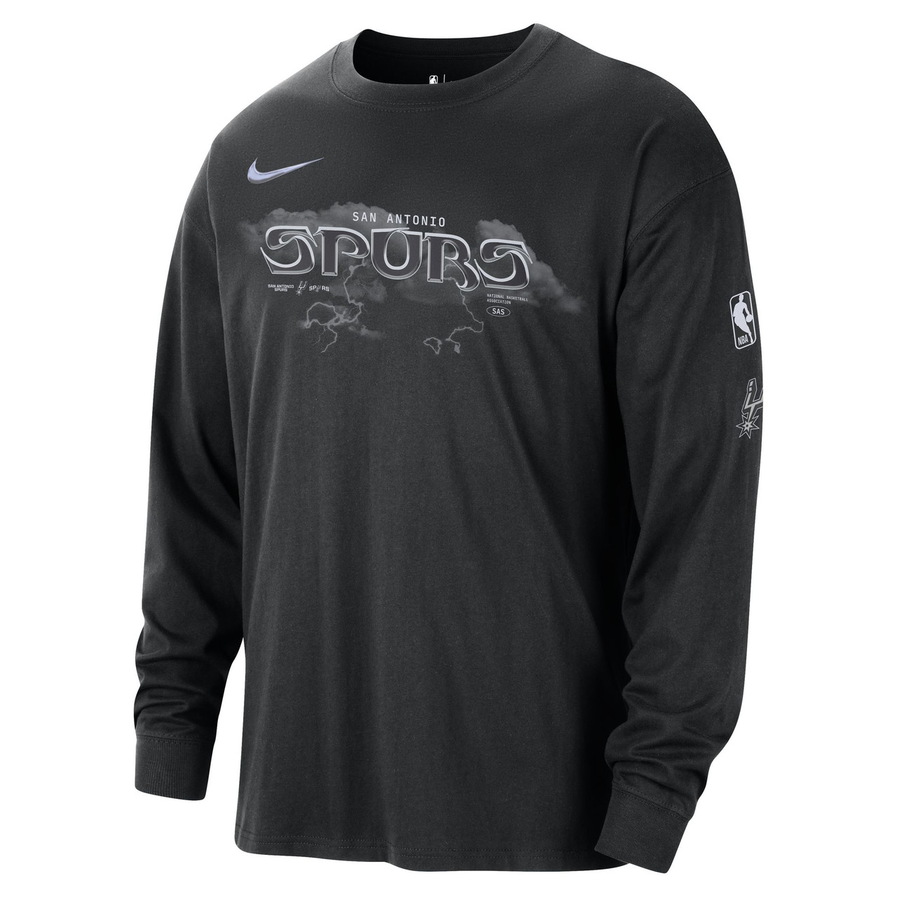 San Antonio Spurs Men's Nike MX90 T-Shirt - Black