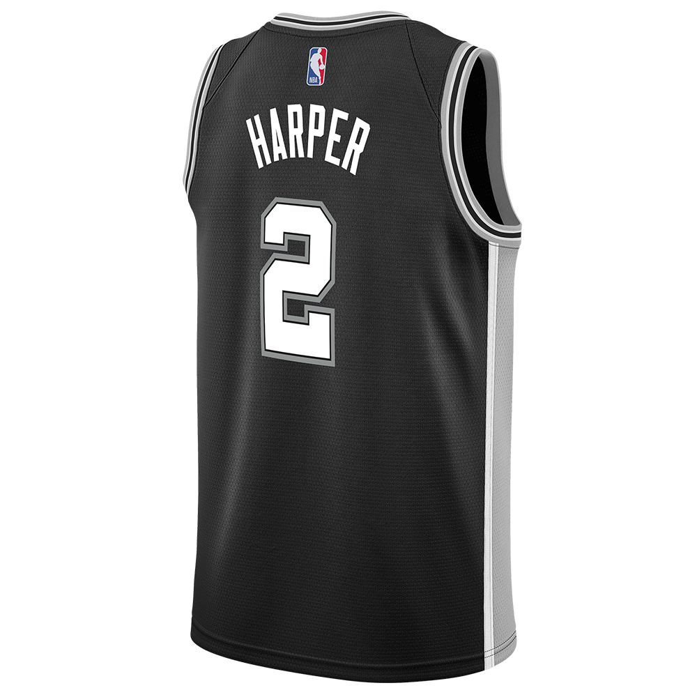 San Antonio Spurs Men's Nike Icon Edition Swingman Dylan Harper Jersey