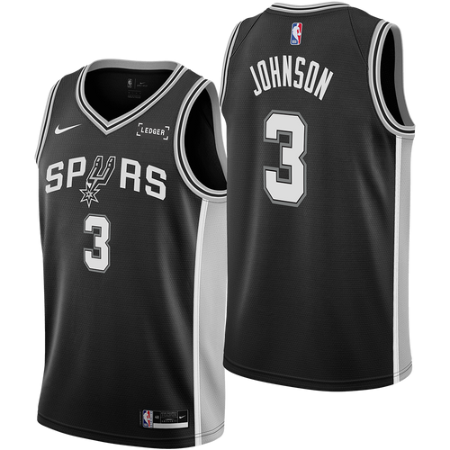 San Antonio Spurs Men's Nike Keldon Johnson Icon Edition Swingman Jersey