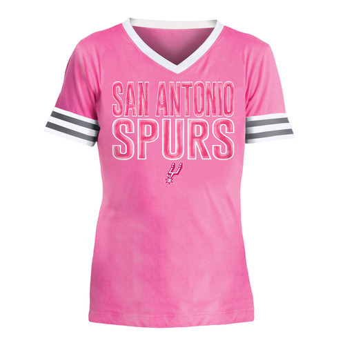 San Antonio Spurs Girls New Era Baby V-Neck Jersey T-Shirt