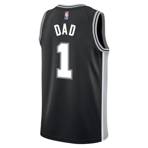 San Antonio Spurs Men's Nike Icon Custom DAD 1 Swingman Jersey