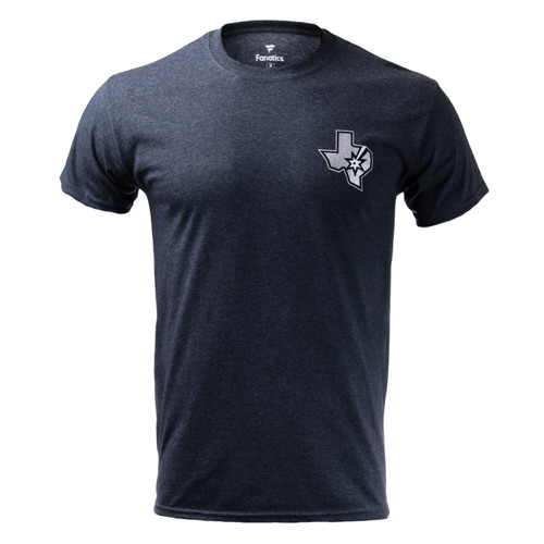 San Antonio Spurs Men's Fanatics New Mark Texas State T-Shirt - Charcoal