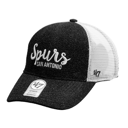 San Antonio Spurs Women's '47 Brand Encore Mesh MVP Cap - Black