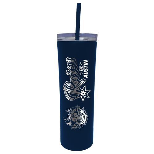 Austin Spurs Novelty Great American Raros De Austin Skinny Tumbler  -  Navy