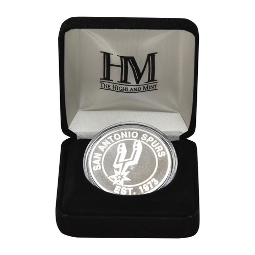 San Antonio Spurs Novelty Highland Mint NBA 75th Anniversary 39mm Coin
