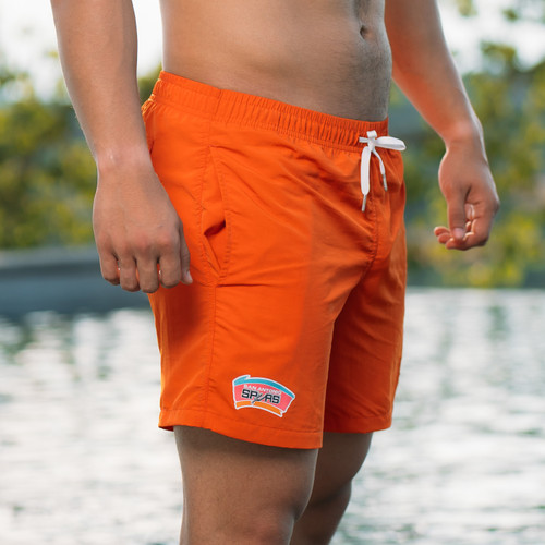 Orange hot sale swimming shorts