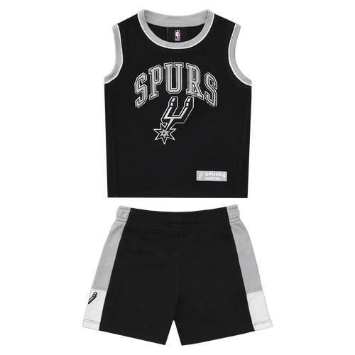 San Antonio Spurs Toddler OuterStuff Zone Defense Set - Black and Gray