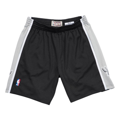 San Antonio Spurs Men's Mitchell and Ness 1998 Swingman Shorts - Black