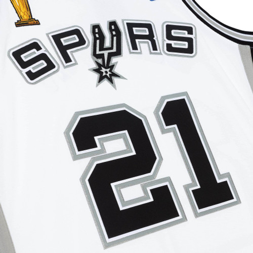 Jersey Mitchell & Ness San Antonio Spurs #21 Tim Duncan White Authentic  Jersey