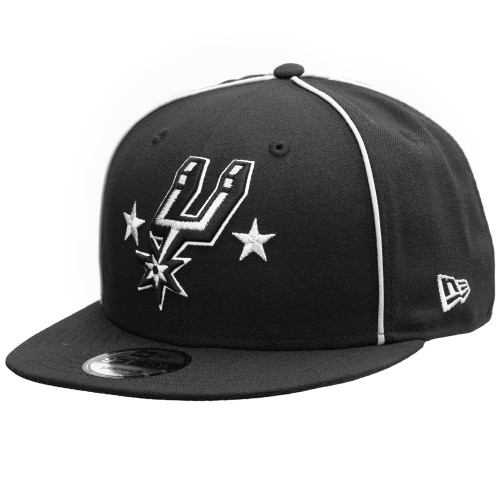 San Antonio Spurs Men's New Era Patch Set Cap - Black - The