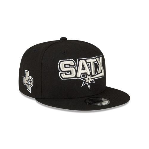 San Antonio Spurs Men's New Era 9FIFTY Two Tone Snapback Clip Hat - Black and Gray