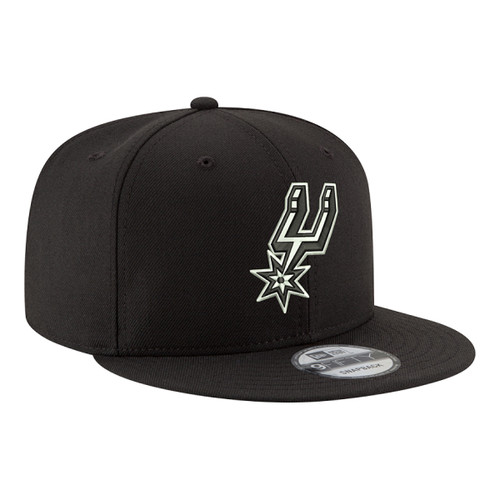 San Antonio Spurs Hats New Era Basic Primary Snapback Cap - Black