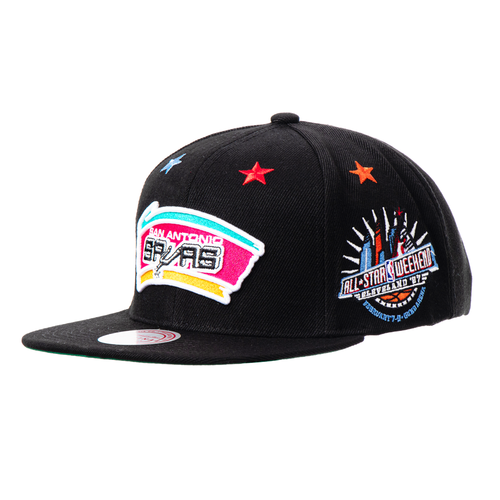 San Antonio Spurs Hats Mitchell and Ness 1996 All-Star Weekend Snapback Hat - White