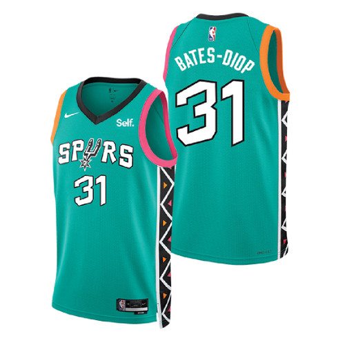 San Antonio Spurs Men's Nike 2022 City Edition Keita Bates-Diop Swingman Jersey