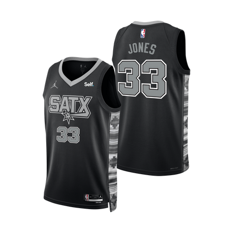 San Antonio Spurs Men's Nike 2022-2023 Statement Edition Tre Jones Swingman Jersey