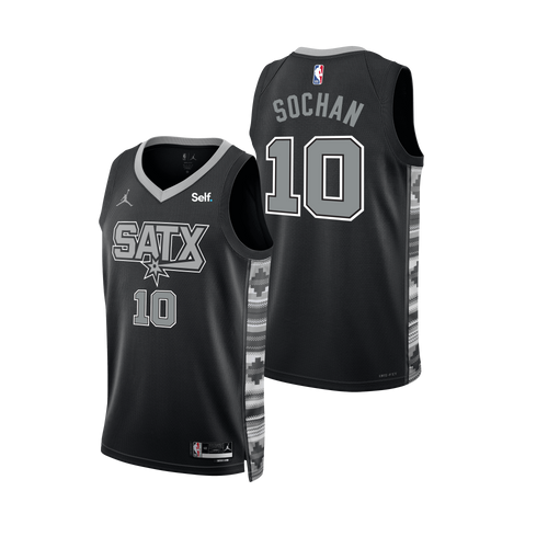 San Antonio Spurs Men's Nike Statement Edition Jeremy Sochan Swingman Jersey