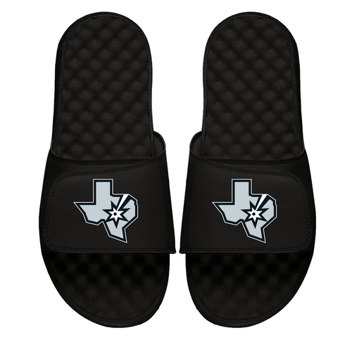 San Antonio Spurs Men's iSlide State Logo Slides - Black