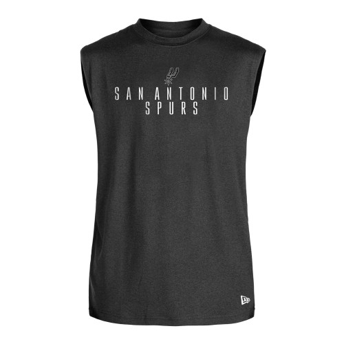 San Antonio Spurs Men's New Era San Antonio Wordmark Tank - Gray