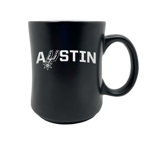 Austin Spurs Great American 19 oz Black Mug
