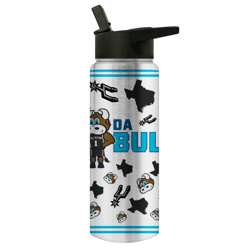 Austin Spurs Great American DaBull Black Junior Water Bottle