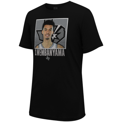 San Antonio Spurs Men's Stadium Essentials Box Out Victor Wembanyama Black T-Shirt