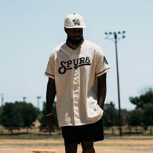 San Antonio Spurs Men's Ebbets Field Day Game Cream Baseball Jersey
