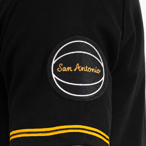 San Antonio Spurs Men's Ebbets Field Night Game Black Baseball Jersey