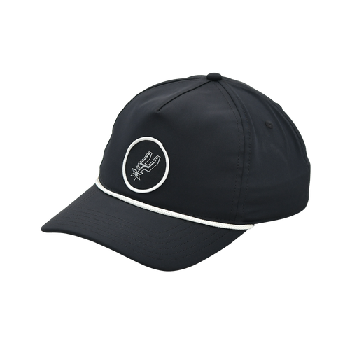 San Antonio Spurs Men's Sportiqe Black Yatch Snapback Cap
