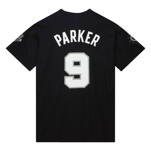 Men's Nike San Antonio Spurs No9 Tony Parker Black NBA Authentic Icon Edition Jersey