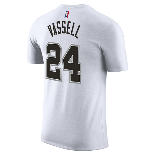 San Antonio Spurs Men's Nike Association Edition Devin Vassell Name and Number T-Shirt - White