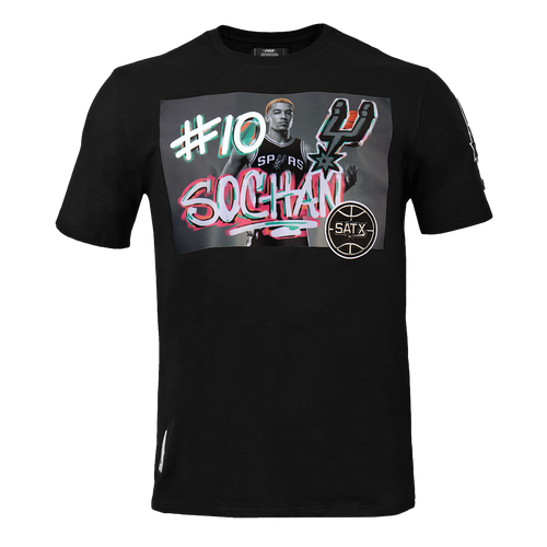 San Antonio Spurs Men's Pro Standard Jeremy Sochan Tagged T-Shirt - Black